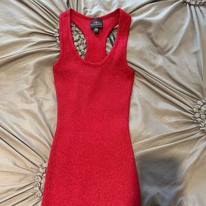 2B BEBE Womens Raceback metallic Red Size L